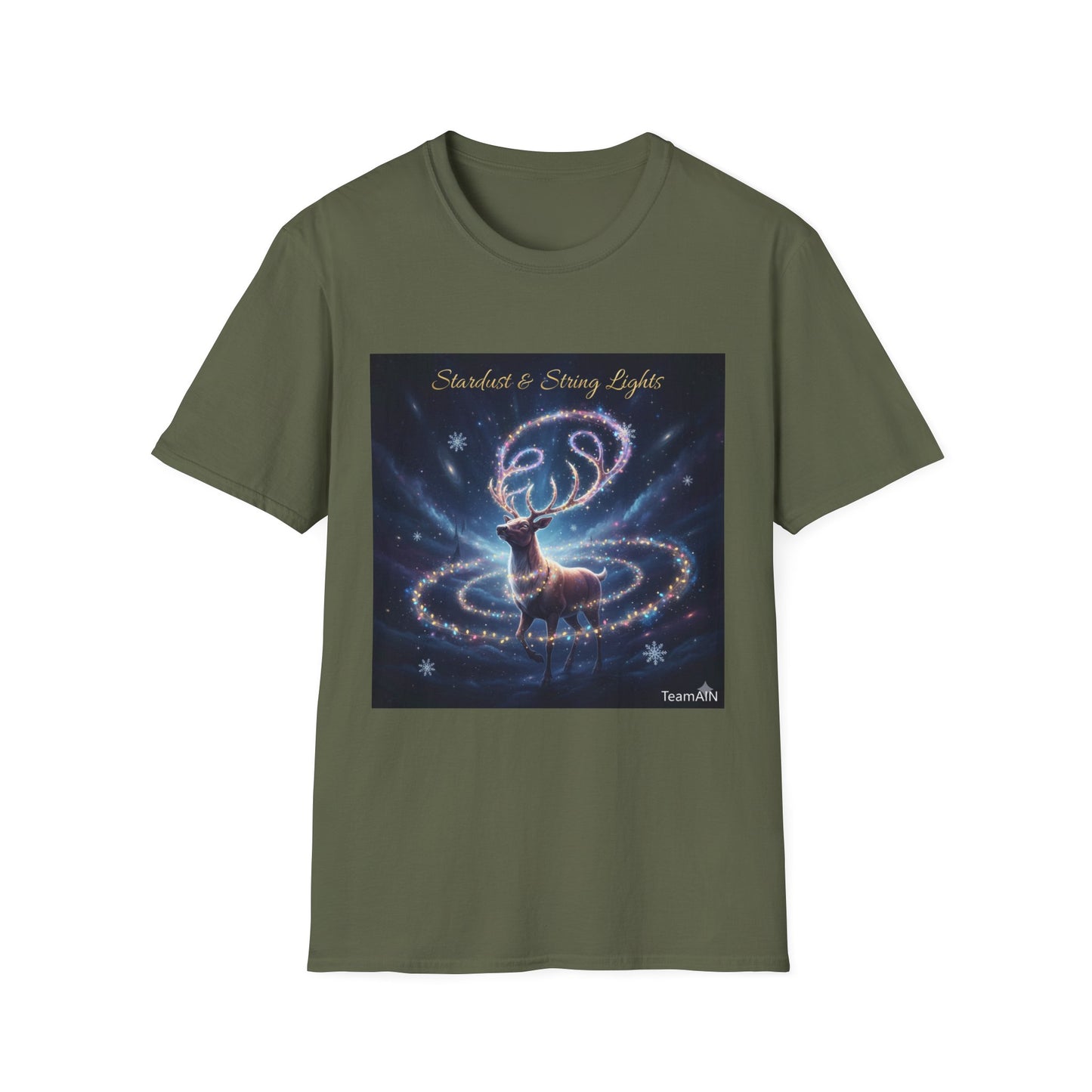 Stardust & String Lights T-Shirt – Cozy Cosmic Neurodivergent Winter Tee