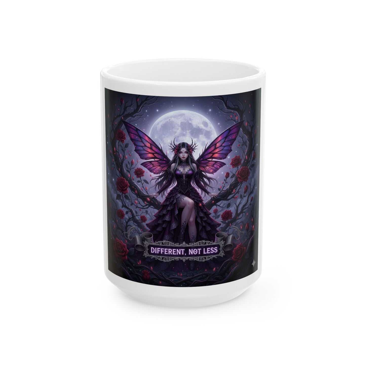 Fantasy Fairy Mug: Enchanted Gift for Witch Lovers, Different Not Less Coffee Cup, Unique Tea Mug, Gothic Style Drinkware, Great for [...]