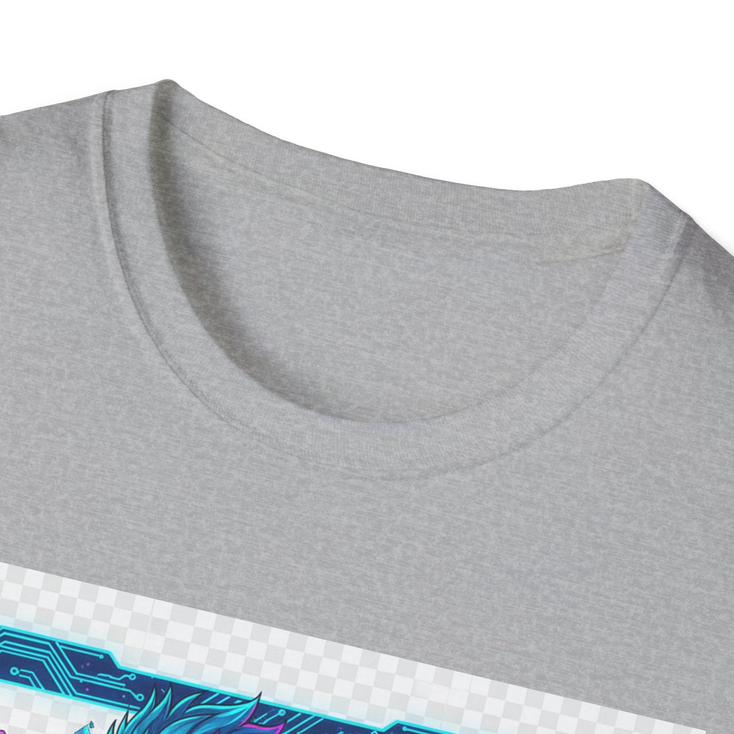 Cyberpunk Anime T-Shirt – ‘Running on Glitch Mode’ | Gamer Humor Tee, Neurospicy Pride Shirt, Otaku Streetwear Top