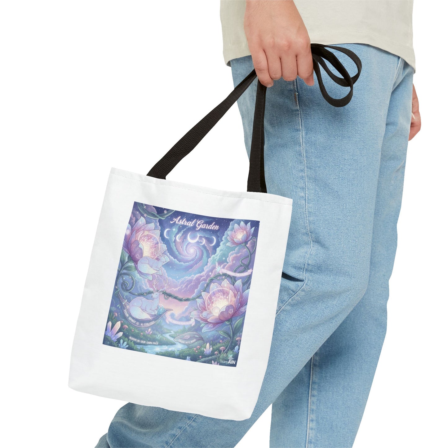 Artistic Garden Tote Bag - Unique Canvas Bag for Nature Lovers, Art Lovers, Eco-Friendly, Gift for Her, Shopping Bag, Beach Bag