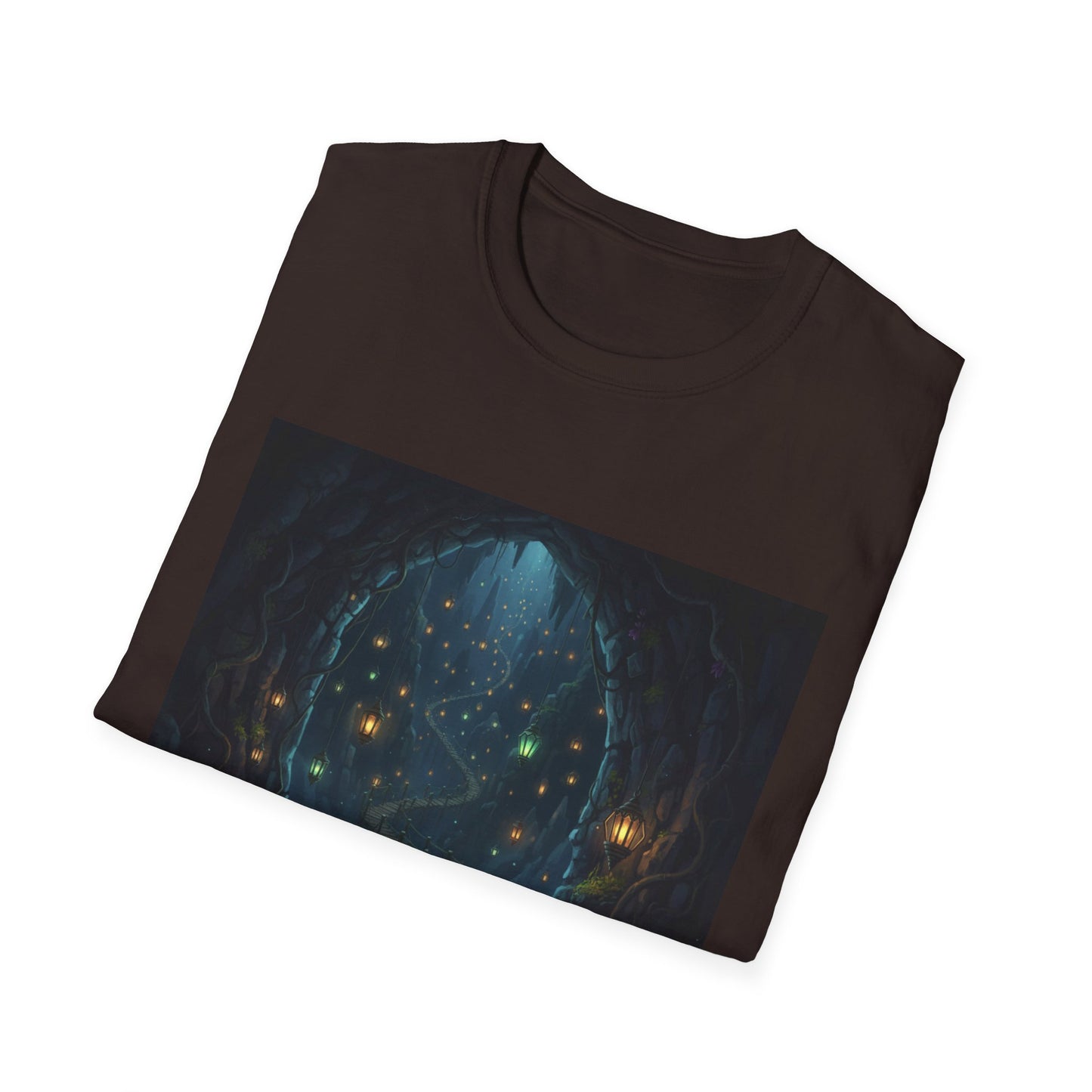Magical Forest Adventure T-Shirt - Enchanted Glow, Perfect Gift for Nature Lovers, Starry Night Design, Casual Wear, Unisex Tee