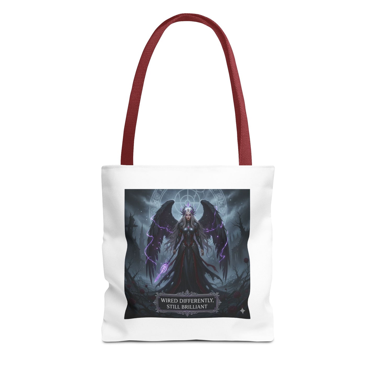 Wired Differently Still Brilliant Gothic Tote Bag | Dark Fantasy Pride