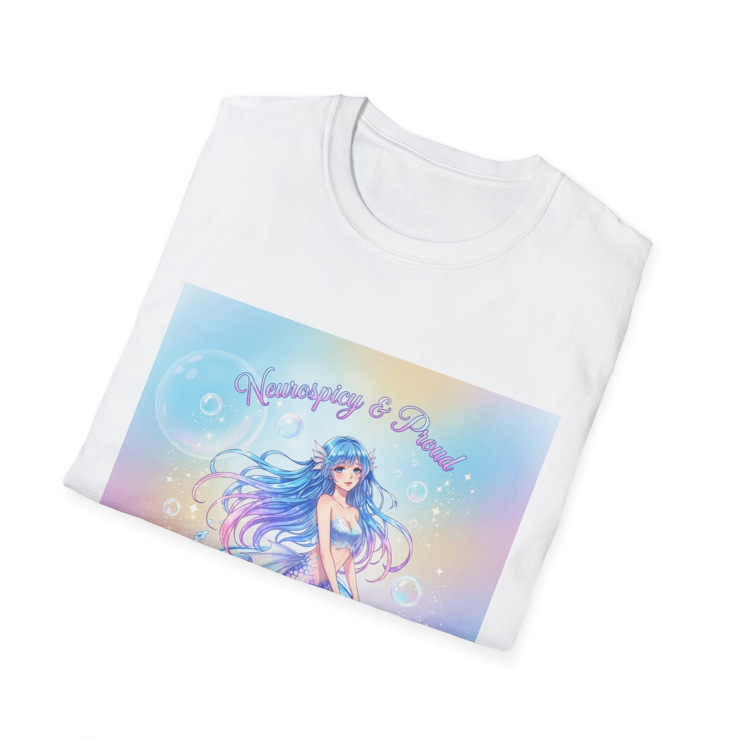 Pastel Mermaid T-Shirt – Kawaii Ocean Fantasy Aesthetic