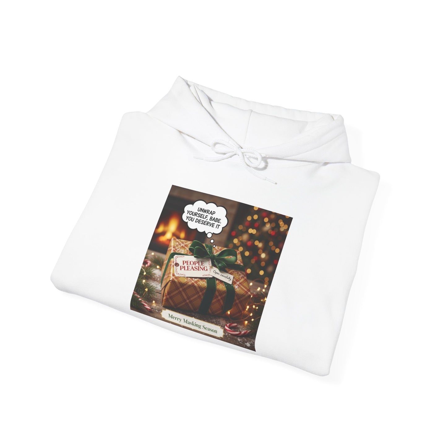 Cozy Holiday Hooded Sweatshirt, Unisex Christmas Gift, Warm Winter Sweatshirt, Seasonal Hoodie, Perfect for Gift Giving