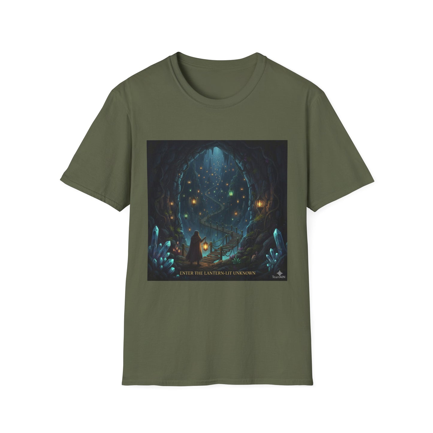 Magical Forest Adventure T-Shirt - Enchanted Glow, Perfect Gift for Nature Lovers, Starry Night Design, Casual Wear, Unisex Tee