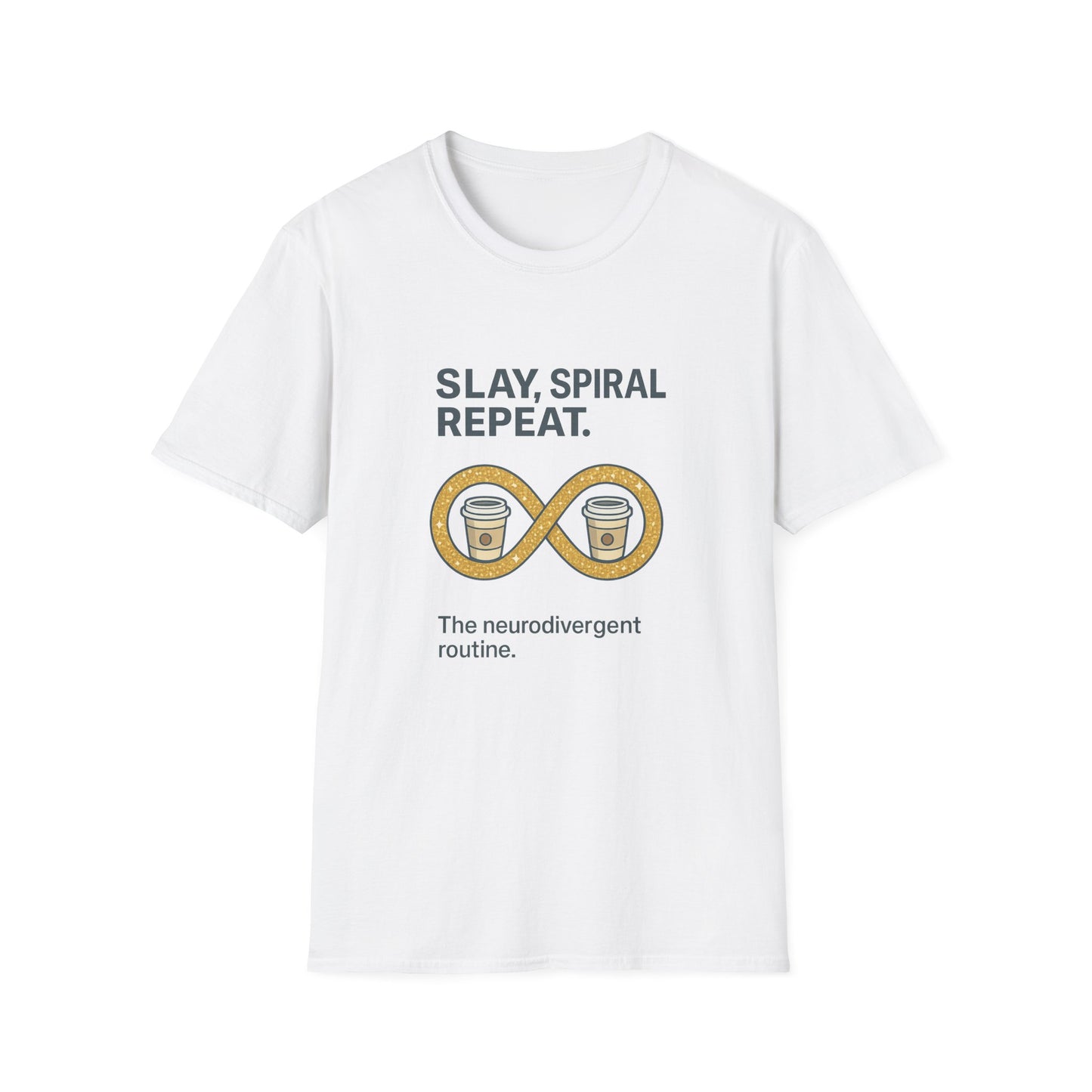 Spiral Routine T-Shirt – Cozy Coffee Graphic Tee
