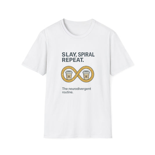 Spiral Routine T-Shirt – Cozy Coffee Graphic Tee