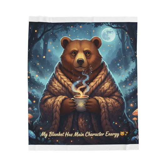 Main Character Energy Bear Blanket | Cozy Fantasy Throw