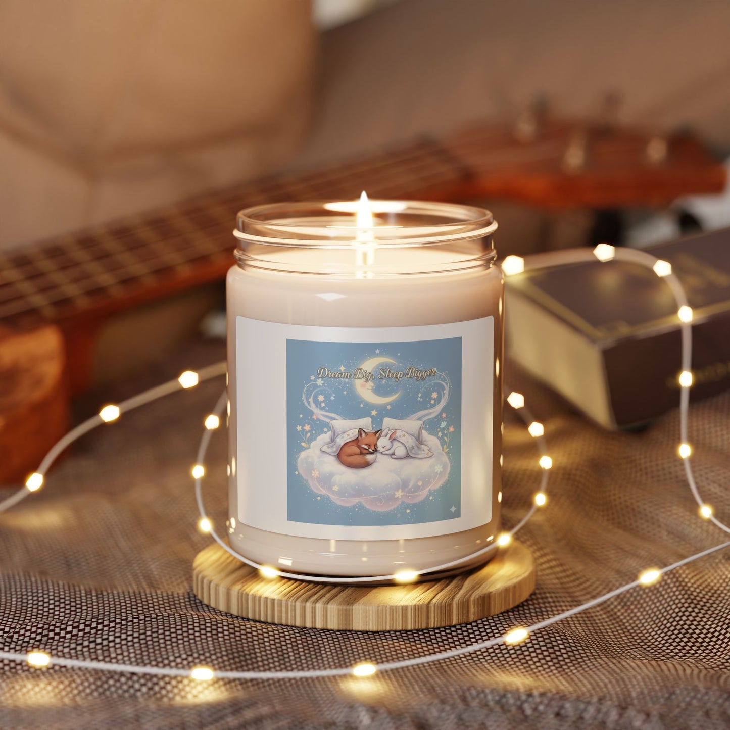 Dreamy Night Scented Soy Candle | Cozy Home Decor, Relaxation Gift, Aromatherapy, Relaxing Atmosphere, Cute Cat Design