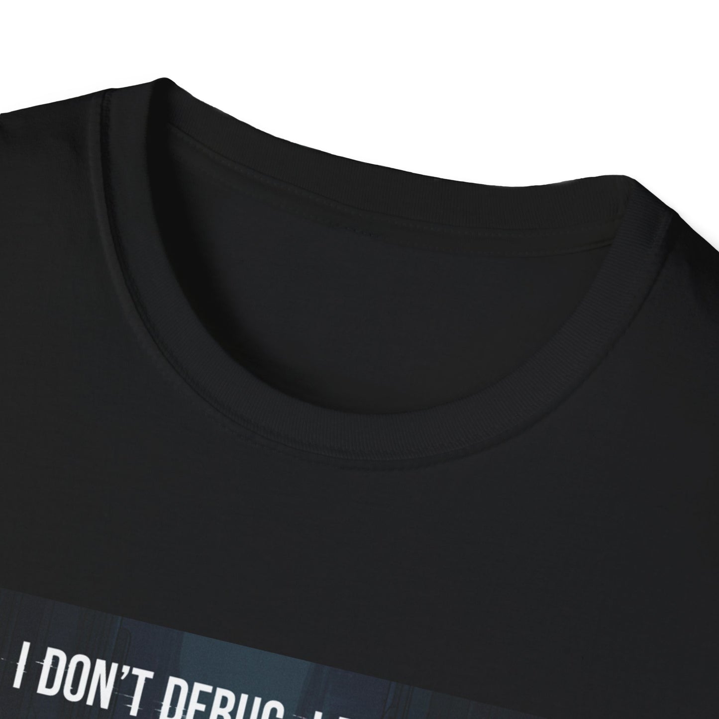 Cyberpunk Hacker T-Shirt – “I Don’t Debug, I Destroy” | Futuristic Coding Streetwear