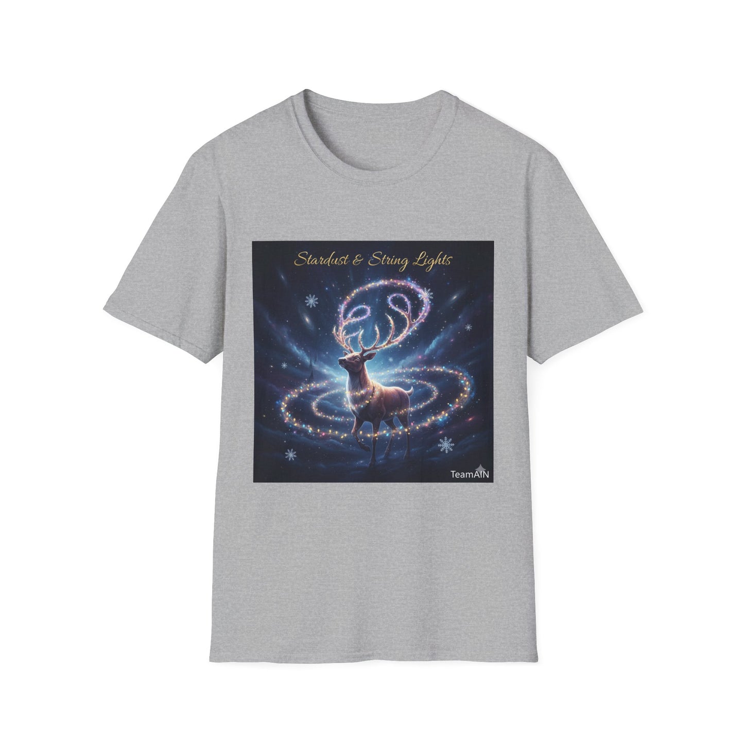 Stardust & String Lights T-Shirt – Cozy Cosmic Neurodivergent Winter Tee