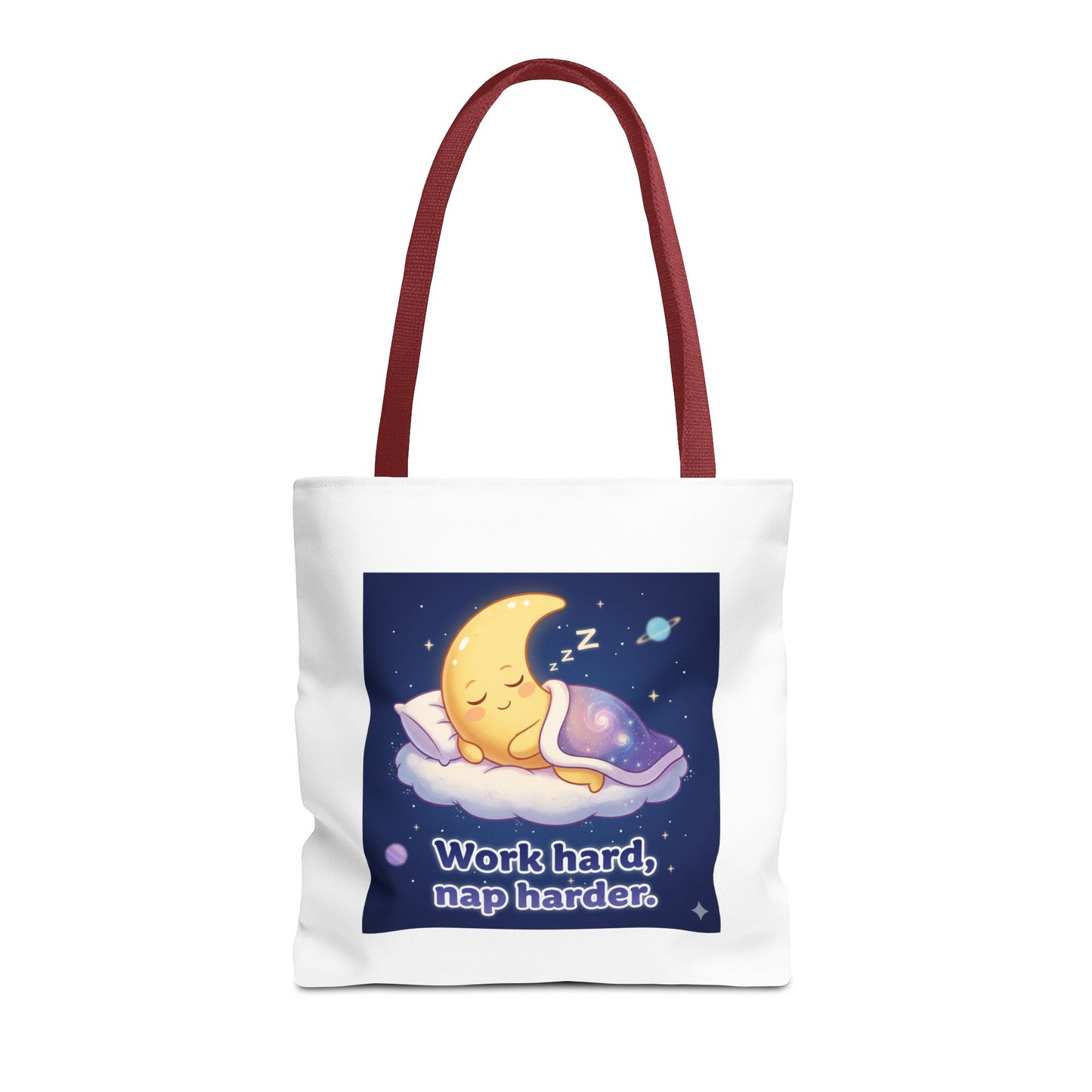 Whimsical Tote Bag Featuring 'Work Hard, Nap Harder' Design | Ideal for Students, Busy Moms, and Gift Giving | Perfect for Everyday, [...]
