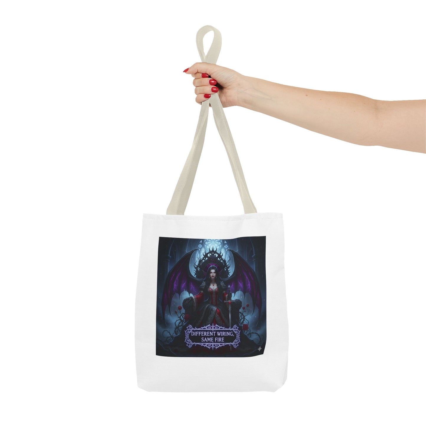 Different Wiring Same Fire Gothic Tote Bag | Dark Empowerment