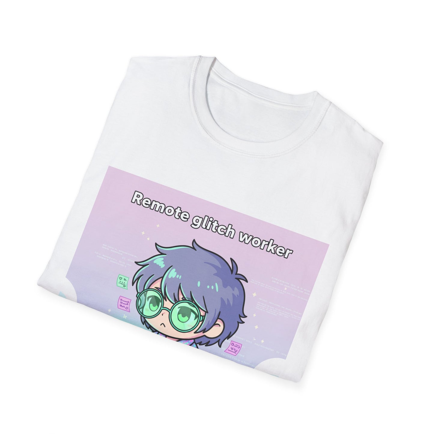 Chibi Hacker Tee – Remote Glitch Worker