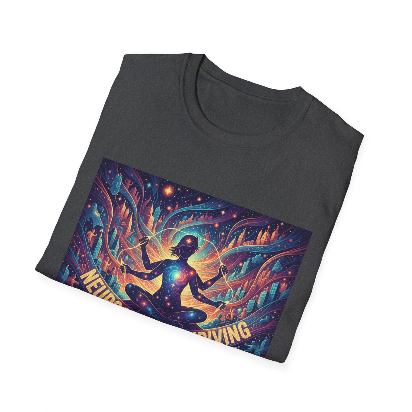 Cosmic Thriving T-Shirt – Vibrant Spiritual Energy & Creative Expression Tee