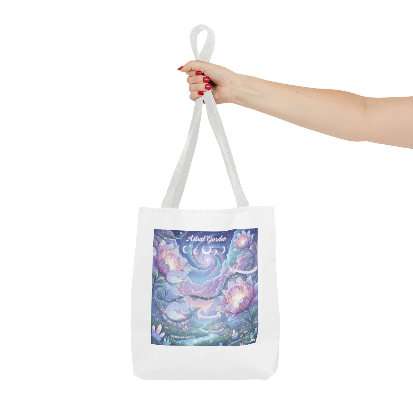 Artistic Garden Tote Bag - Unique Canvas Bag for Nature Lovers, Art Lovers, Eco-Friendly, Gift for Her, Shopping Bag, Beach Bag