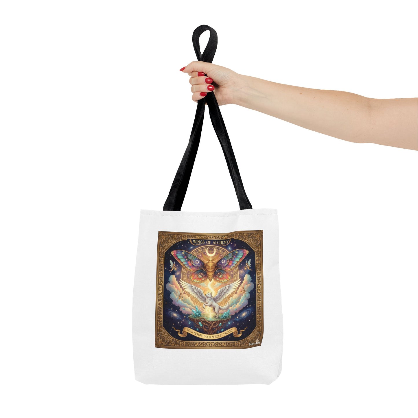Mystical Butterfly Tote Bag, Bohemian Canvas Bag, Eco-Friendly Shopping Tote, Gypsy Gift, Art Print Bag, Festival Accessory