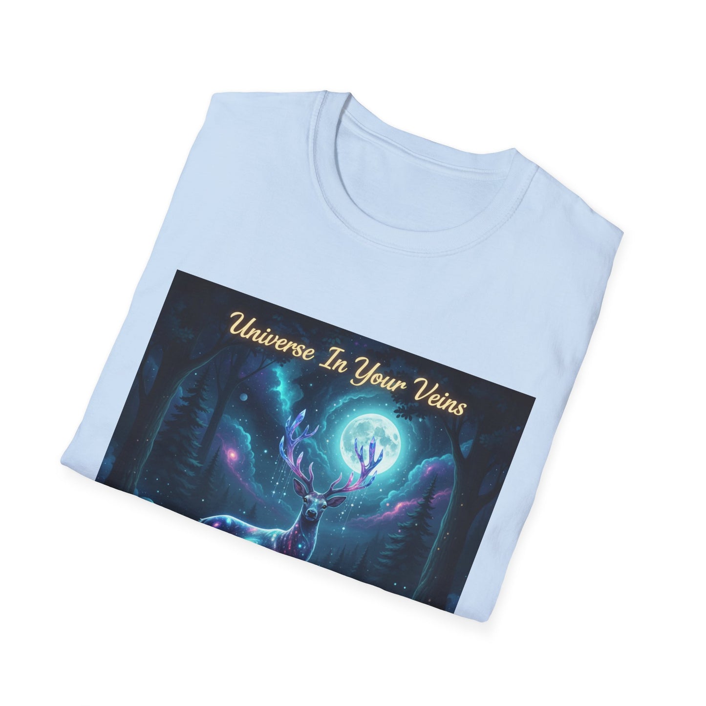 Galactic Deer Unisex Softstyle T-Shirt | Universe in Your Veins Graphic Tee, Unique Gift, Cosmic Apparel, Nature Lover Shirt, [...]