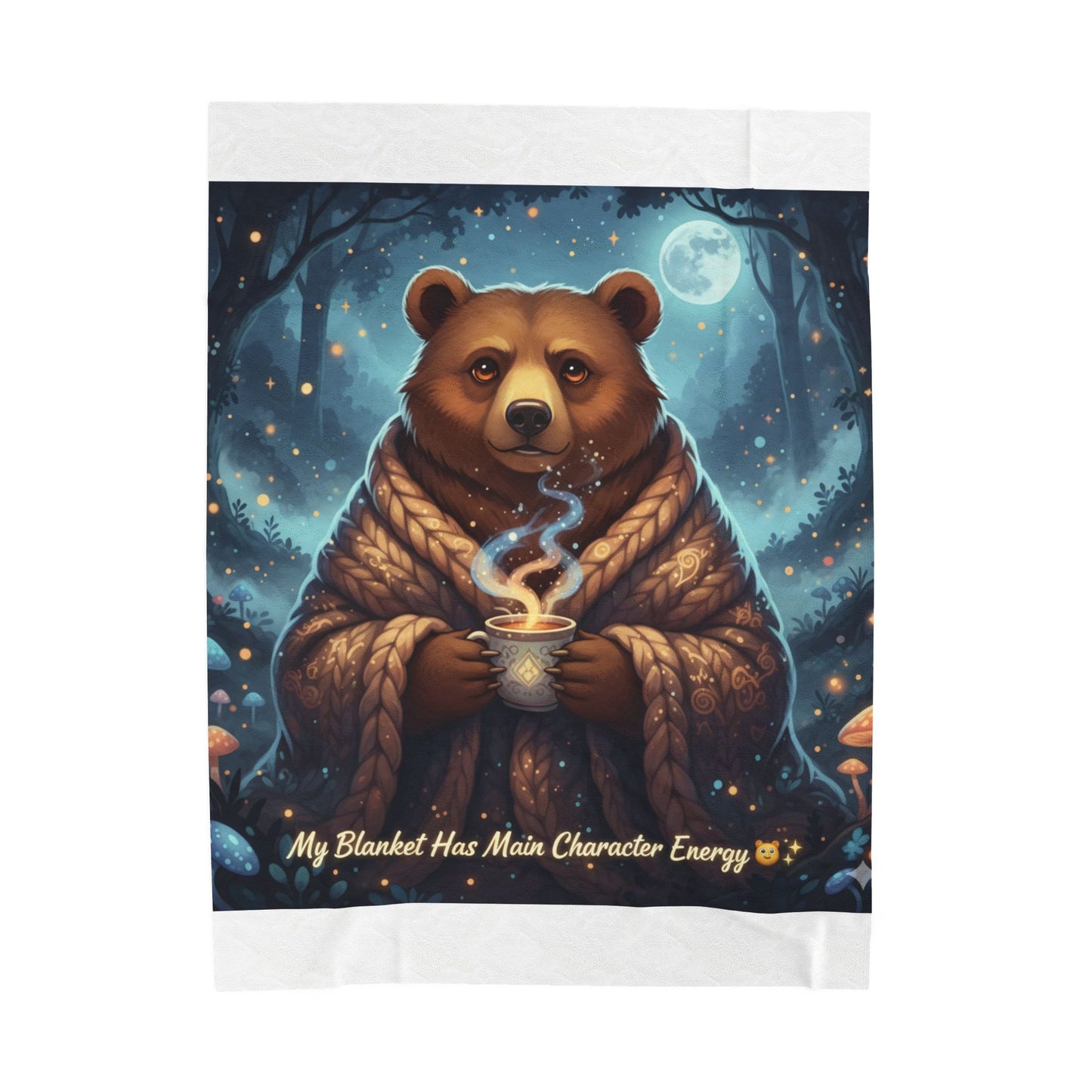 Main Character Energy Bear Blanket | Cozy Fantasy Throw