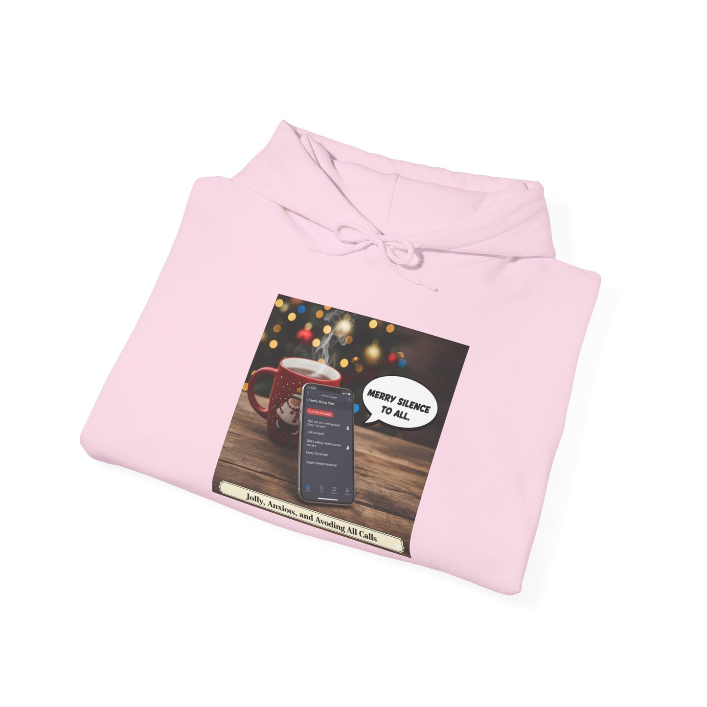 Cozy Holiday Hooded Sweatshirt, Funny Christmas Hoodie, Unisex Gift, Winter Apparel, Festive Sweatshirt, Comfortable Loungewear