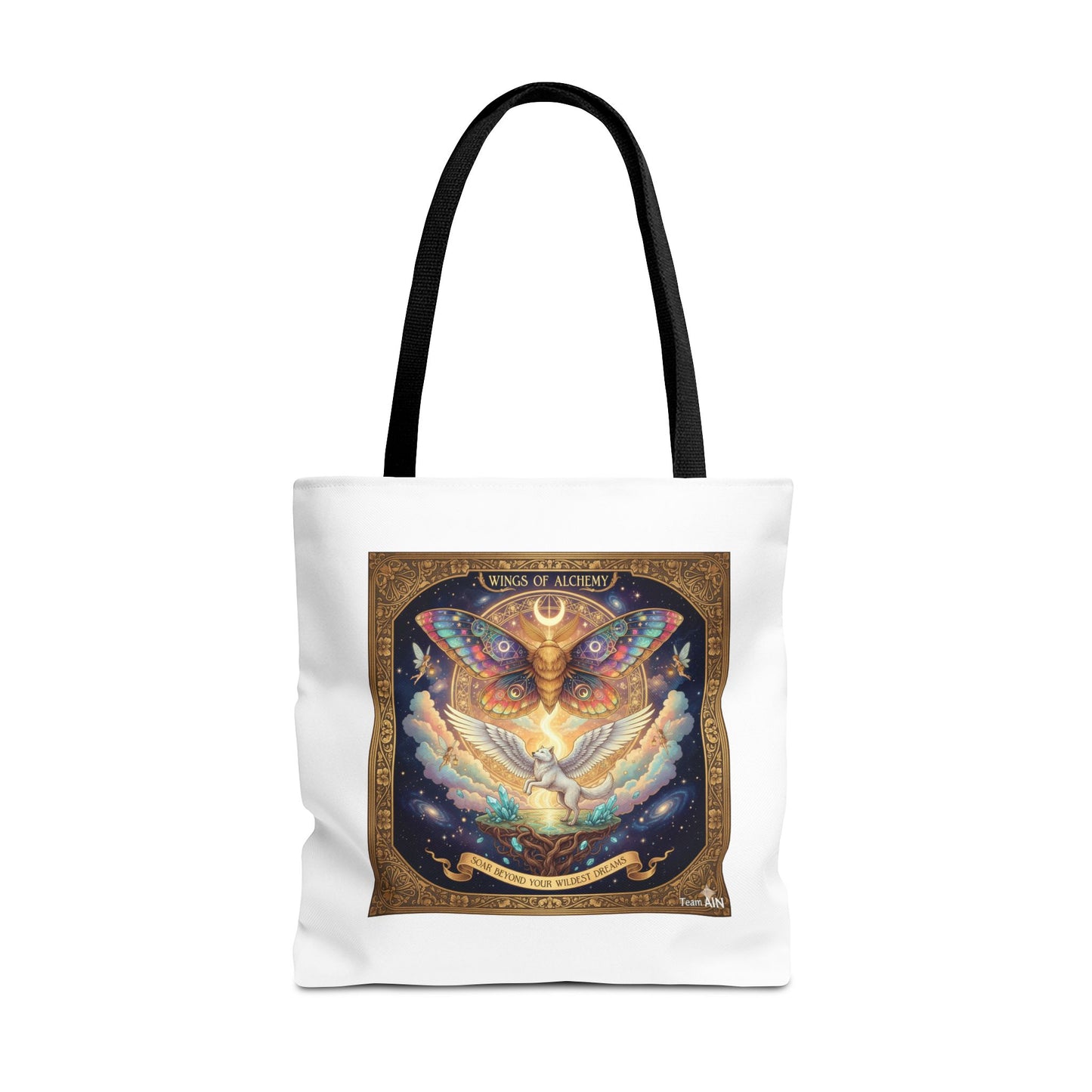 Mystical Butterfly Tote Bag, Bohemian Canvas Bag, Eco-Friendly Shopping Tote, Gypsy Gift, Art Print Bag, Festival Accessory