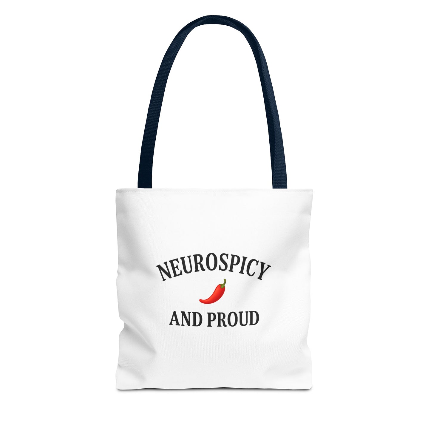 Neurospicy Pride Tote Bag - Fun Gift for Neurodivergent Friends, Shopping, Beach, Cute Carry-All, AOP Design