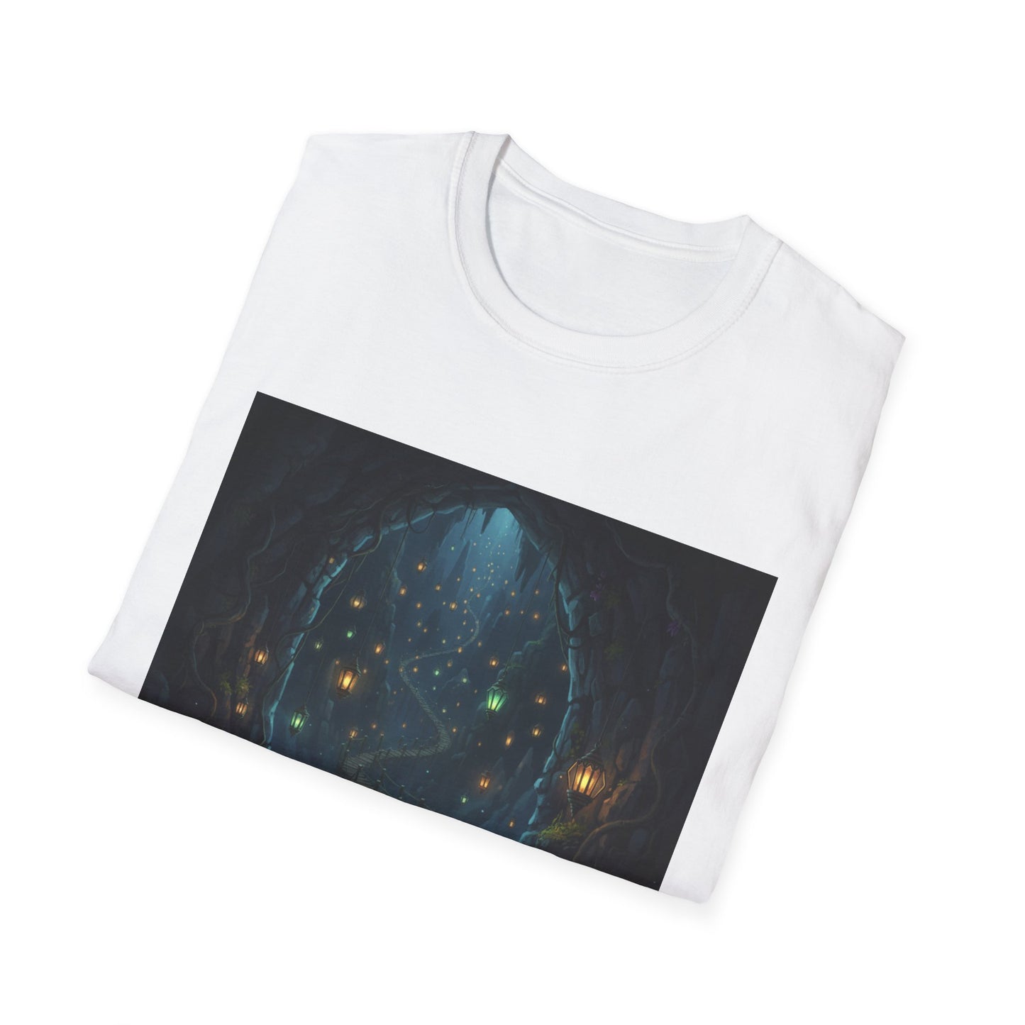 Magical Forest Adventure T-Shirt - Enchanted Glow, Perfect Gift for Nature Lovers, Starry Night Design, Casual Wear, Unisex Tee