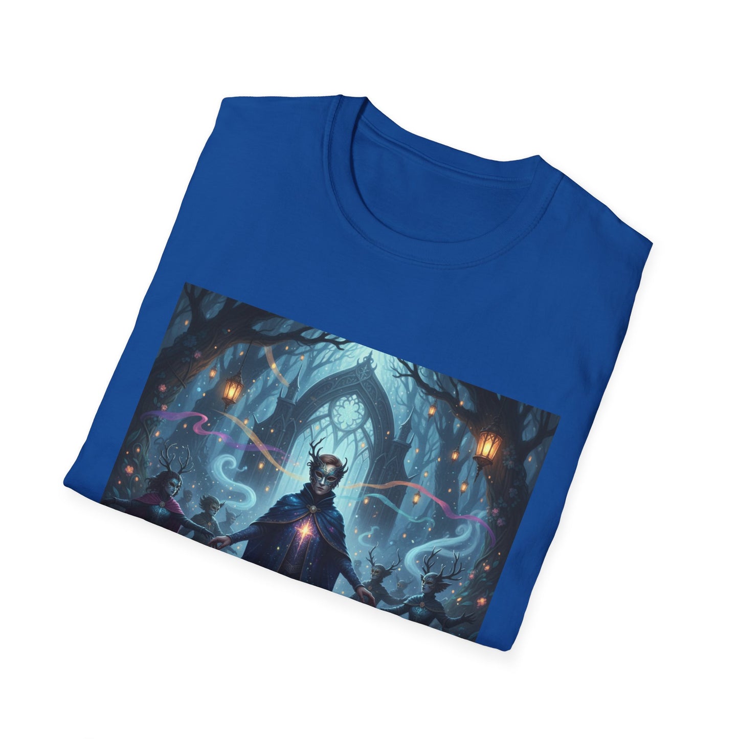 Mystical Mask Unisex T-Shirt - Where Wonder Wears a Mask, Fantasy Apparel, Gift for Dreamers, Casual Wear, Unique Design