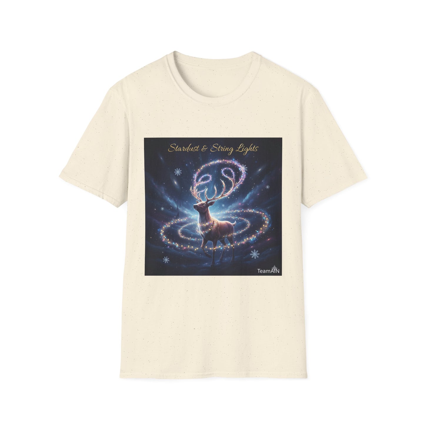 Stardust & String Lights T-Shirt – Cozy Cosmic Neurodivergent Winter Tee