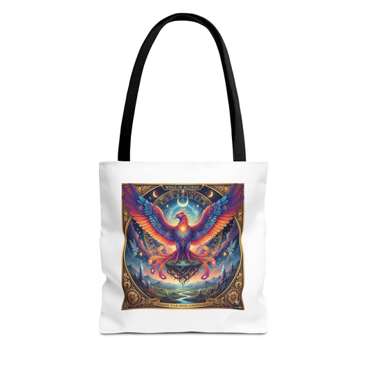 Vibrant Phoenix Tote Bag, Eco-Friendly Shopping Tote, Colorful Art Bag, Gift for Her, Boho Fashion Accessory, Festival Bag