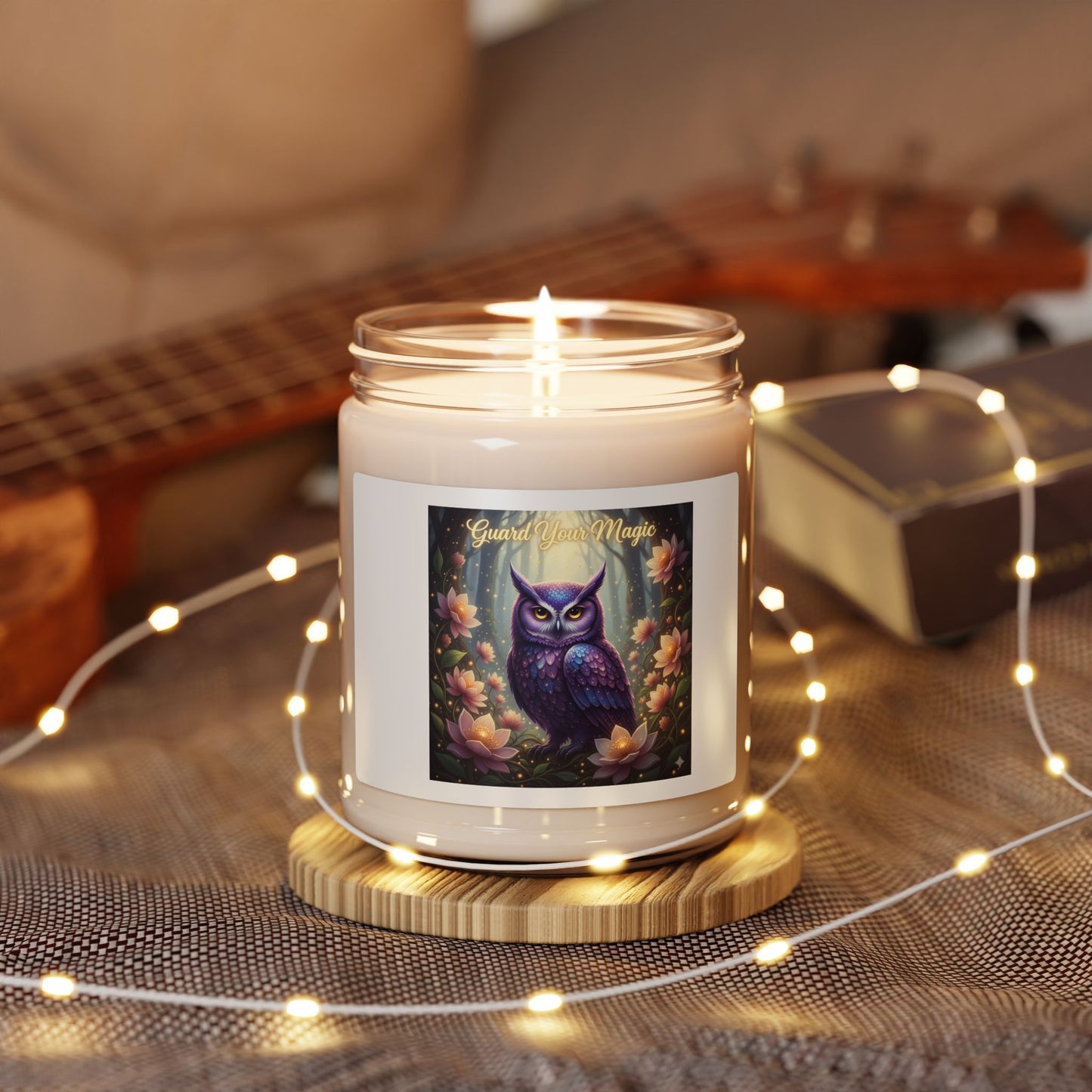 Enchanted Owl Scented Candle | Cozy Home Decor, Gift for Nature Lovers, Fall & Winter Celebrations, Relaxation Essential, Mindfulness