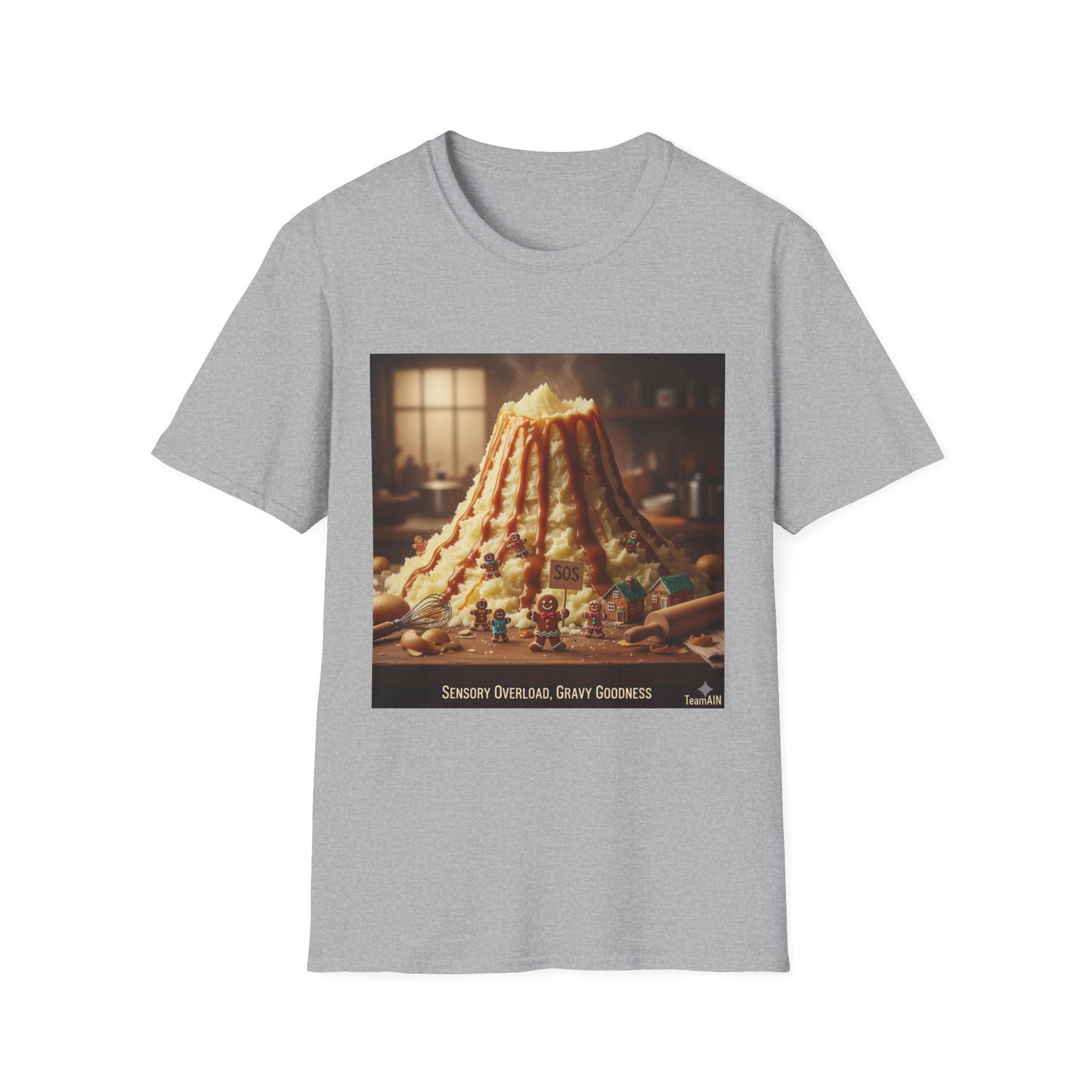Sensory Overload T-Shirt – Gravy Volcano Funny Neurodivergent Tee