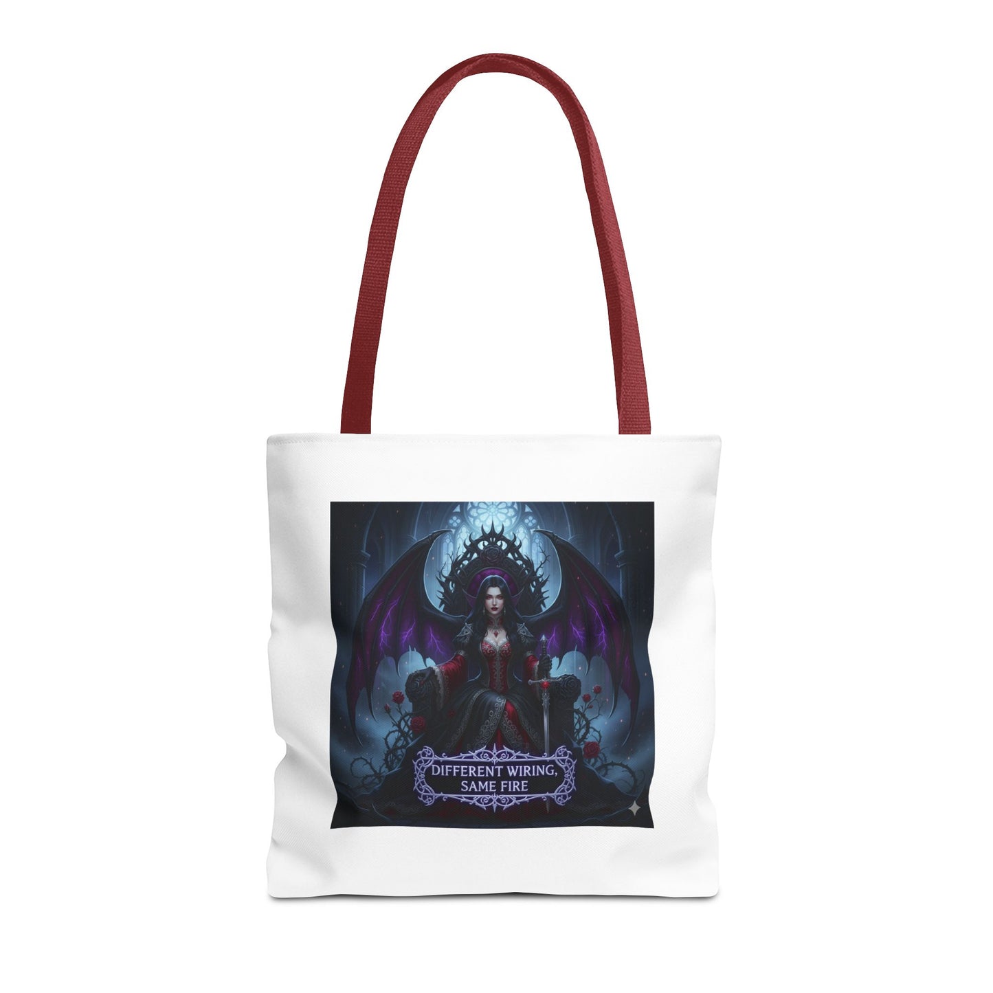 Different Wiring Same Fire Gothic Tote Bag | Dark Empowerment