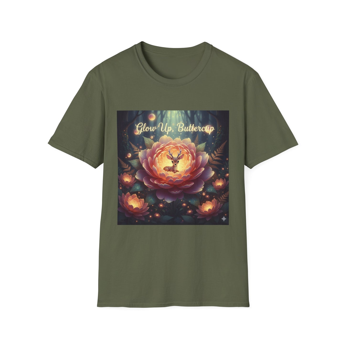 Cosmic Lotus T-Shirt – Mystical Galaxy Dreamcore Aesthetic
