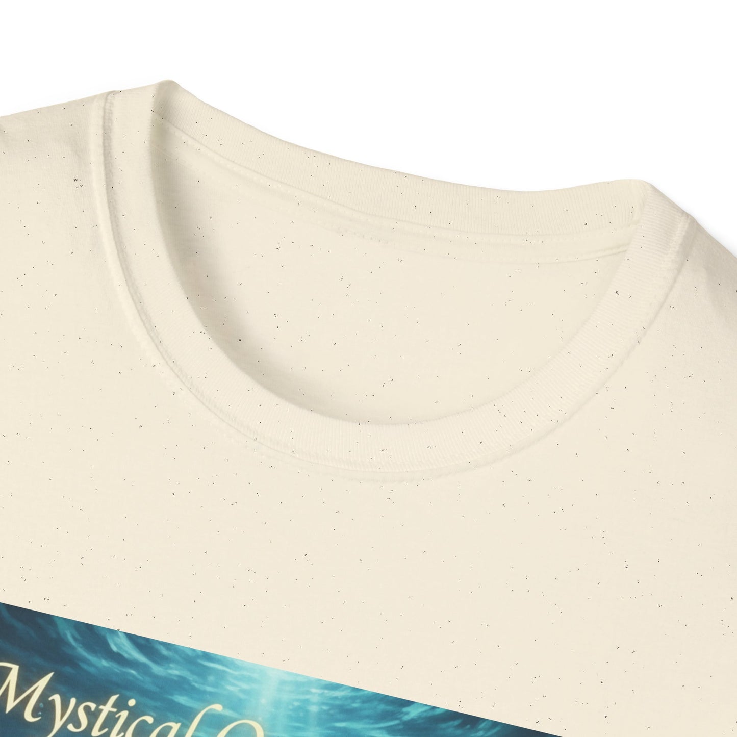 Mystical Ocean Bloom Unisex T-Shirt, Spiritual Tee, Ocean Lover Gift, Meditation Shirt, Eco-Friendly Apparel, Trendy Graphic Top