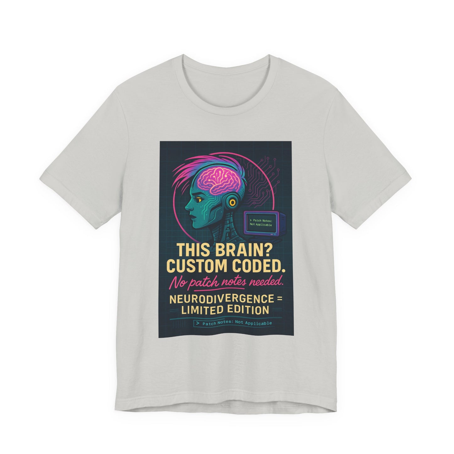 Limited Edition Neurodivergence Tee - This Brain? Custom Coded, Gift for Nerds, Geek Fashion, Unique Graphic Shirt, Mental Health Awareness