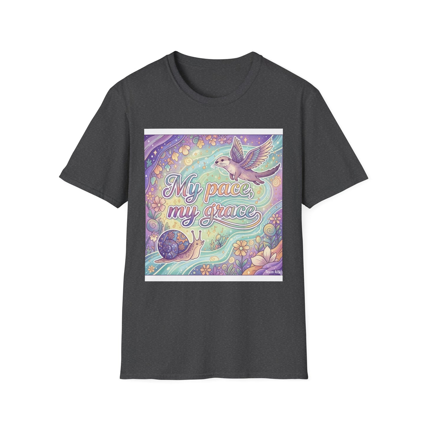 My Pace, My Grace Unisex Softstyle T-Shirt, Inspirational Quote Tee, Nature Lover Gift, Mindfulness Shirt, Comfortable Everyday Wear