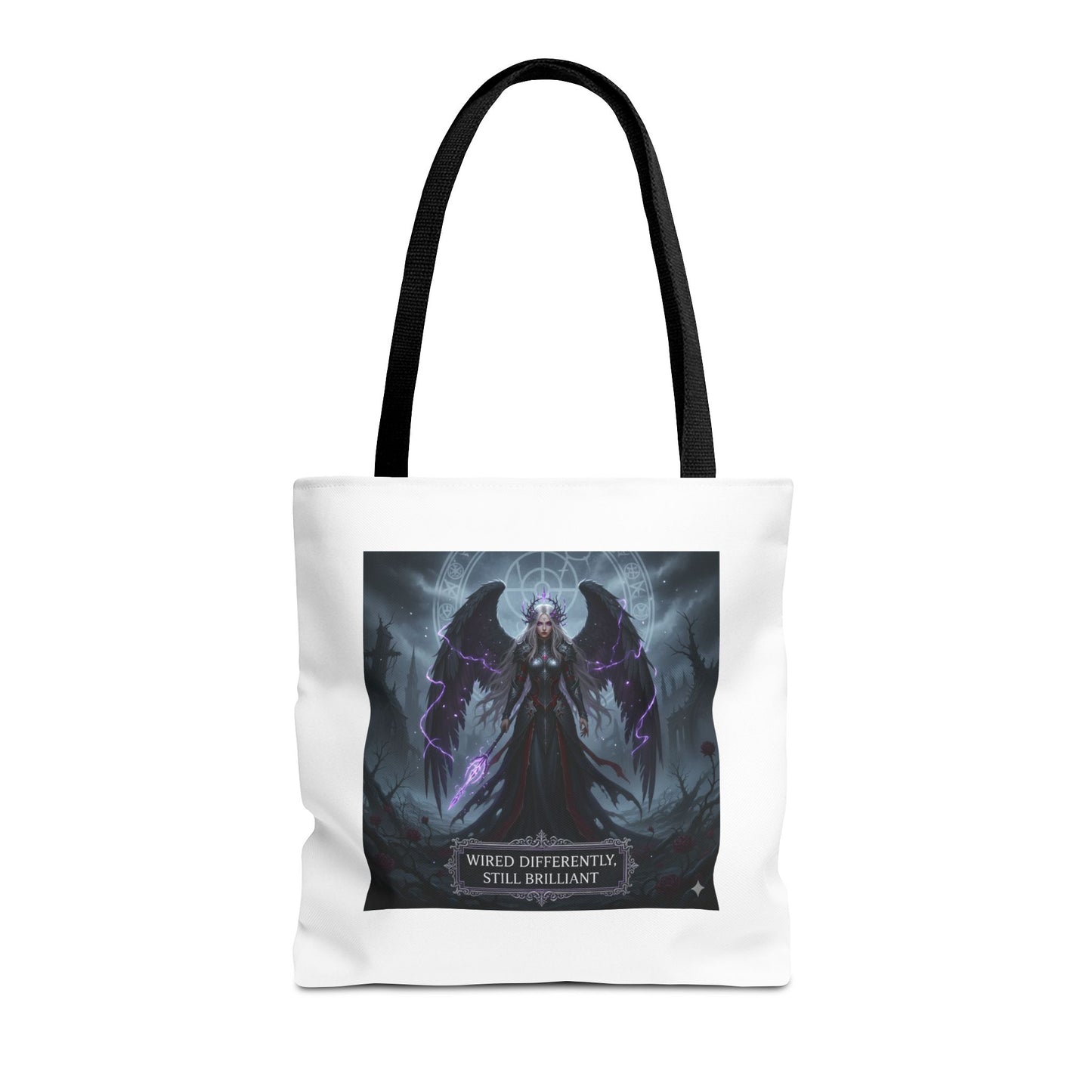 Wired Differently Still Brilliant Gothic Tote Bag | Dark Fantasy Pride
