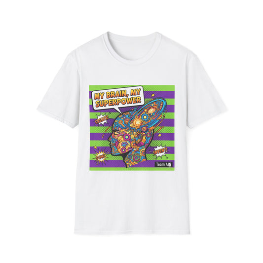 Colorful Brain Power T-Shirt | Creativity Shirt, Gift for Teachers, Fun Casual Wear, Unique Educational Top, Inspirational Clothing