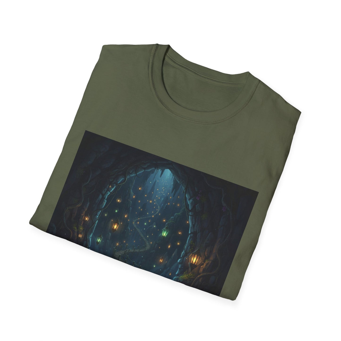 Magical Forest Adventure T-Shirt - Enchanted Glow, Perfect Gift for Nature Lovers, Starry Night Design, Casual Wear, Unisex Tee