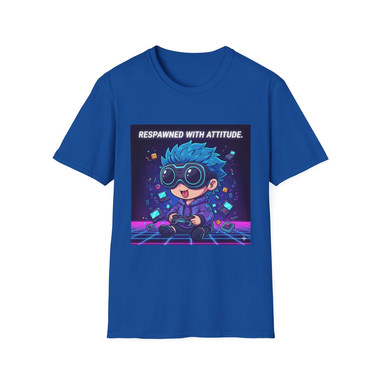 Chibi Gamer Tee – Respawned with Attitude