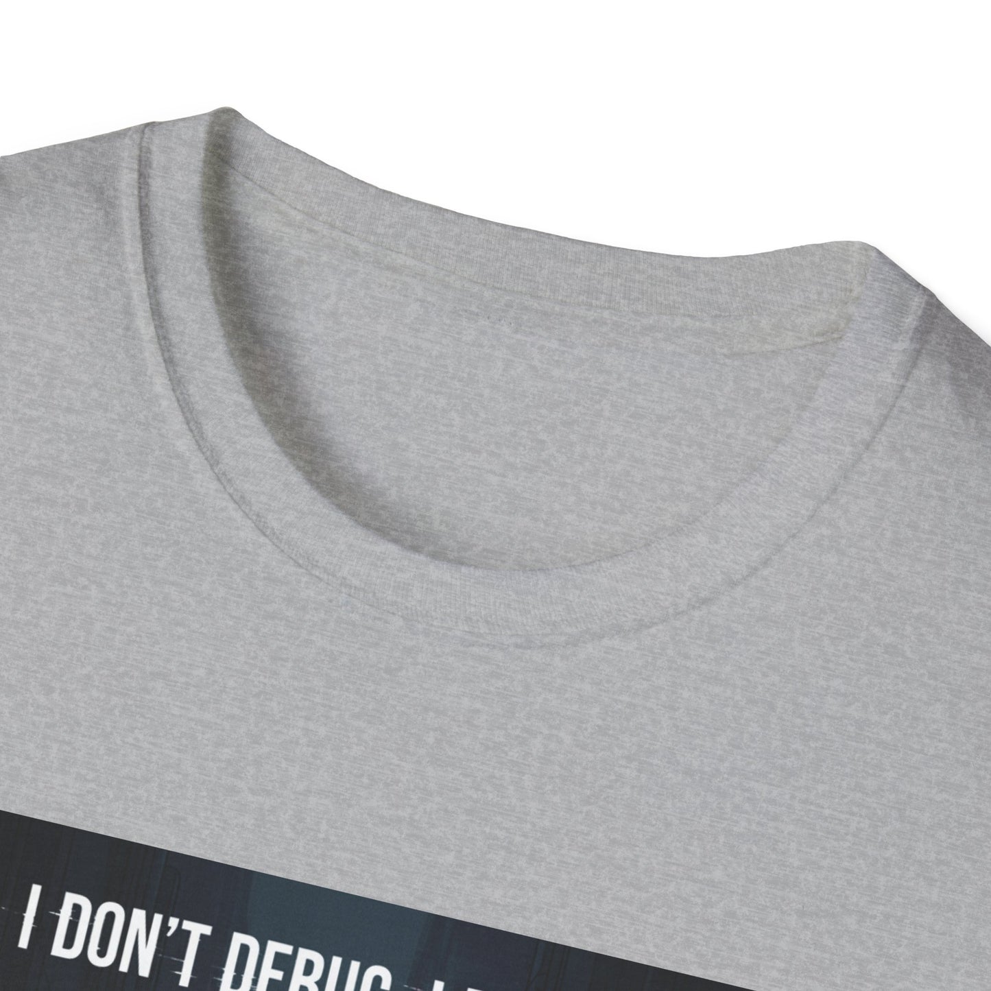 Cyberpunk Hacker T-Shirt – “I Don’t Debug, I Destroy” | Futuristic Coding Streetwear