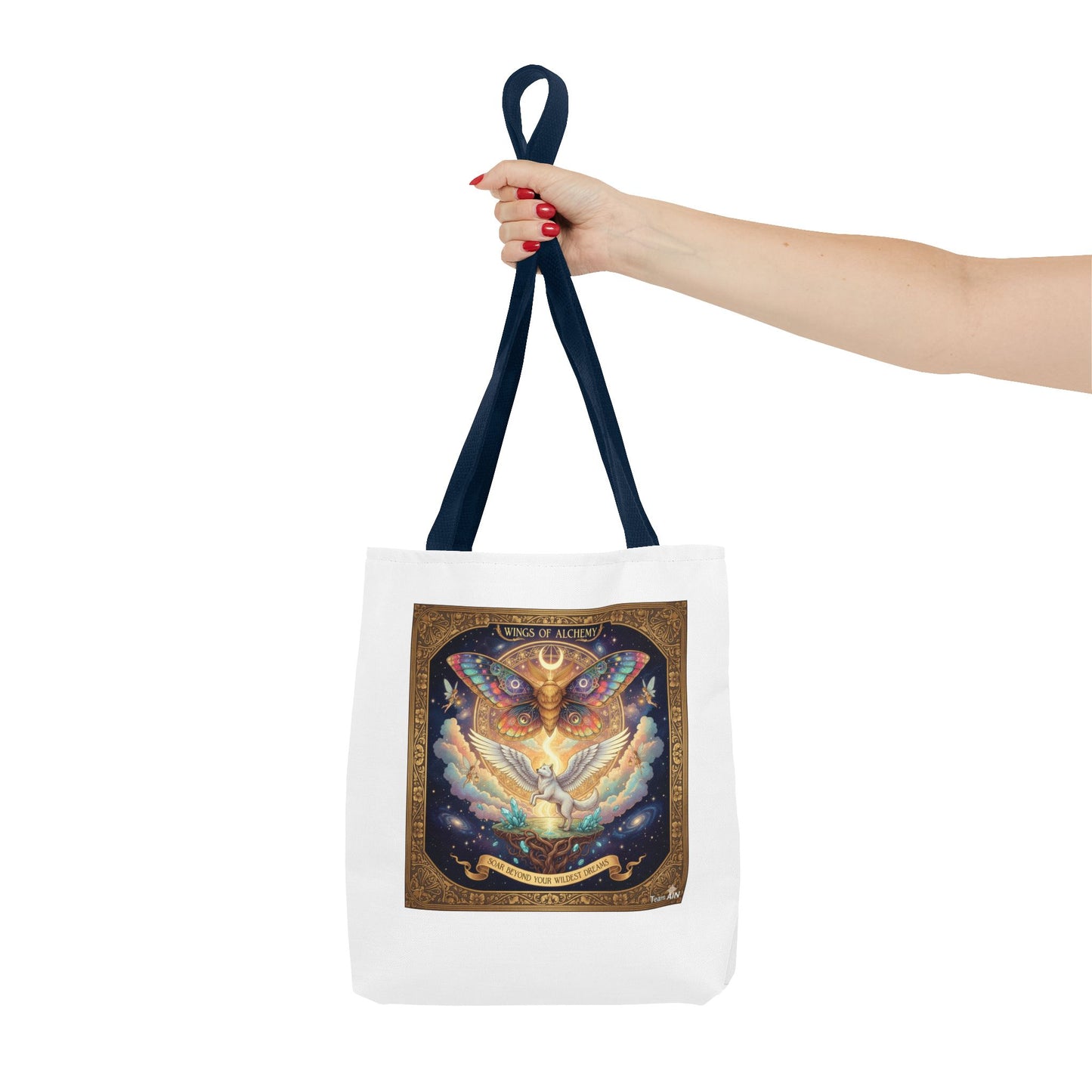 Mystical Butterfly Tote Bag, Bohemian Canvas Bag, Eco-Friendly Shopping Tote, Gypsy Gift, Art Print Bag, Festival Accessory