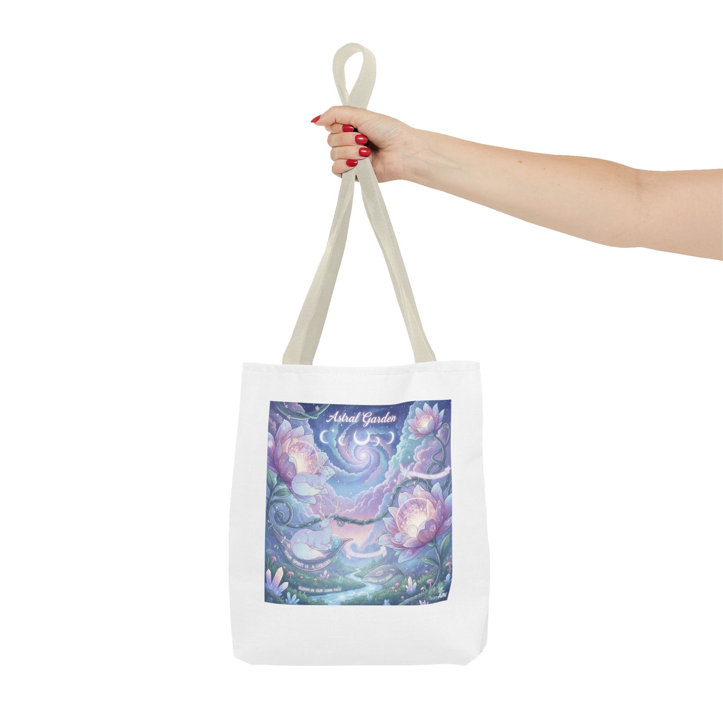 Artistic Garden Tote Bag - Unique Canvas Bag for Nature Lovers, Art Lovers, Eco-Friendly, Gift for Her, Shopping Bag, Beach Bag