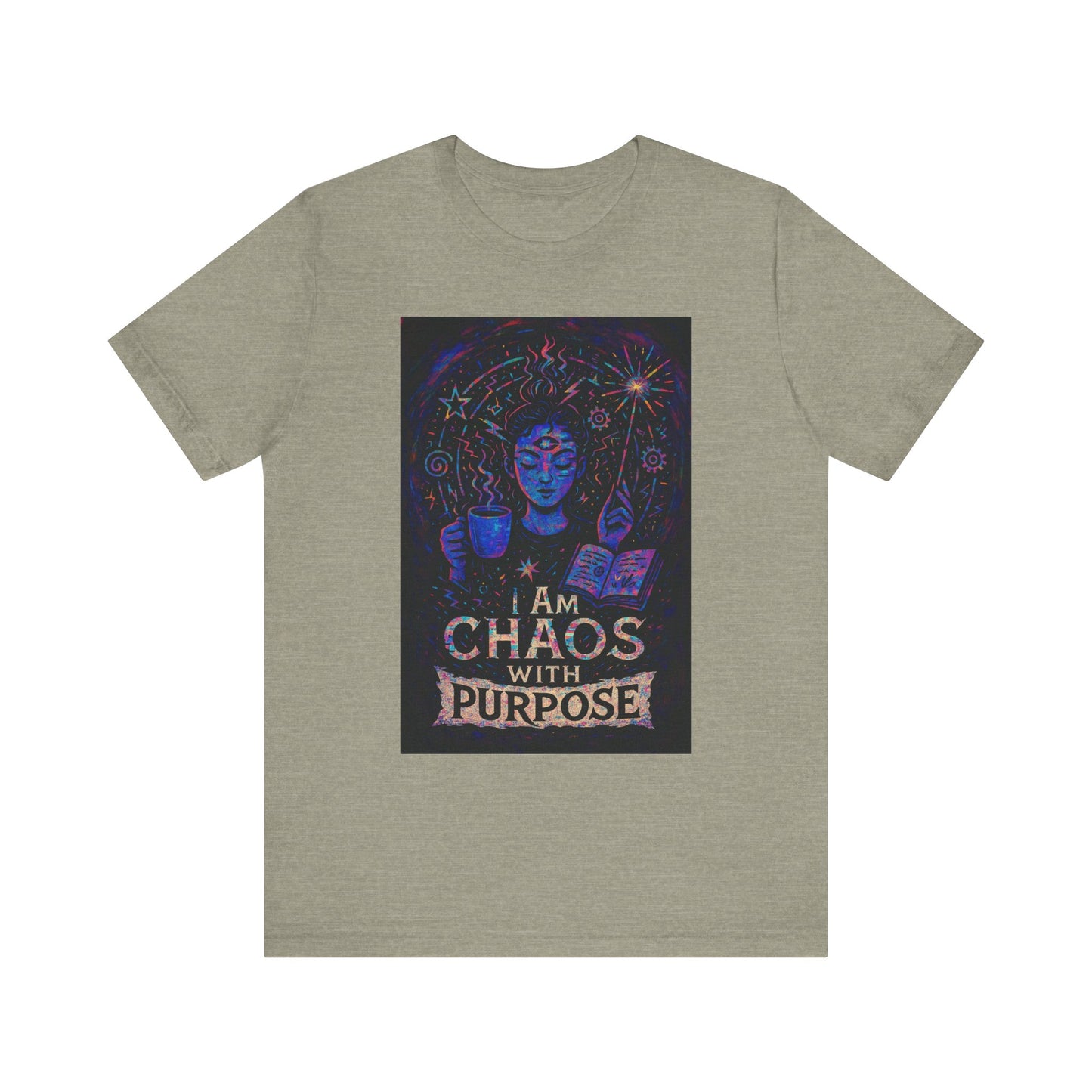 Unisex Chaos With Purpose Tee, Inspirational Shirt, Spiritual Apparel, Motivational Gift, Unique Graphic Tee
