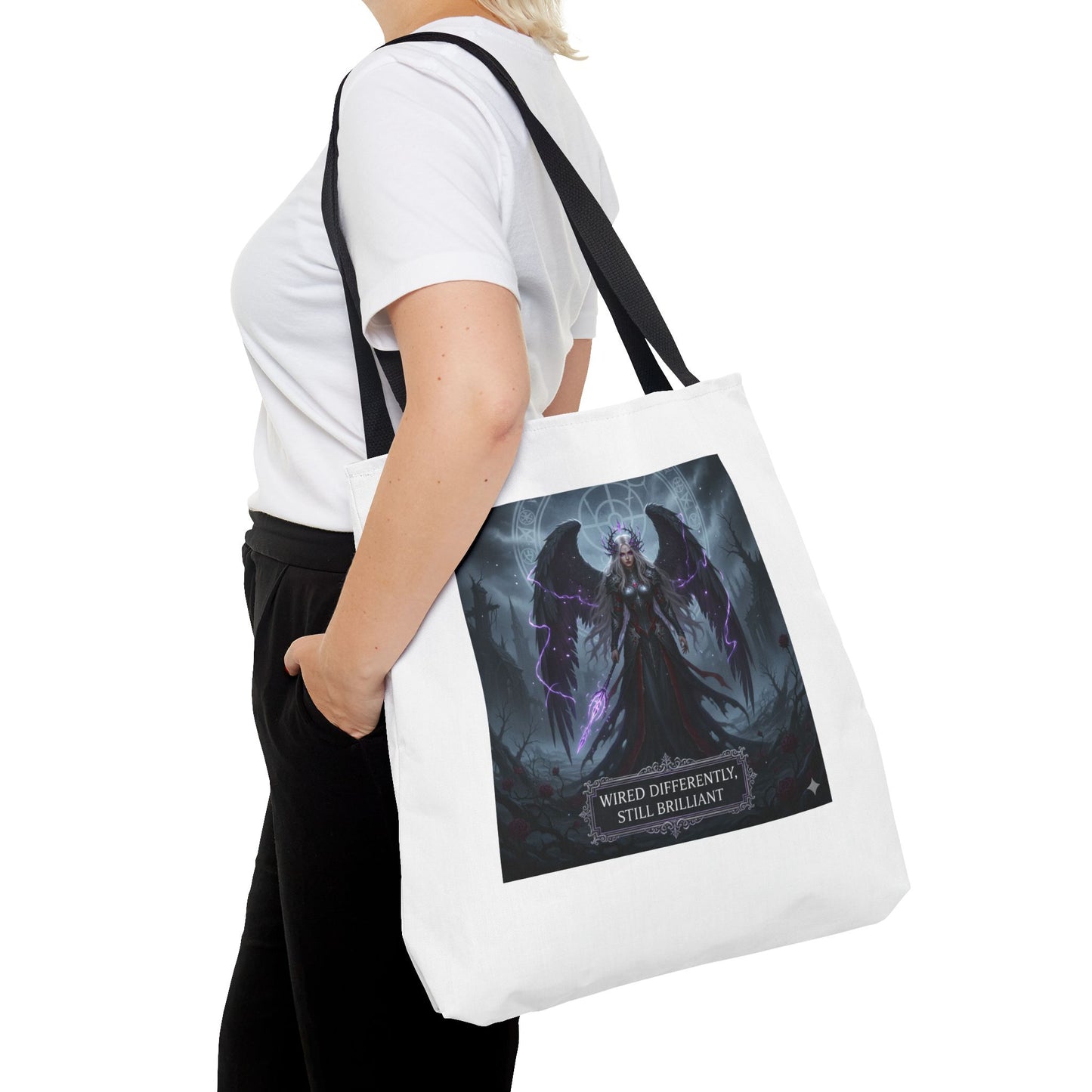 Wired Differently Still Brilliant Gothic Tote Bag | Dark Fantasy Pride