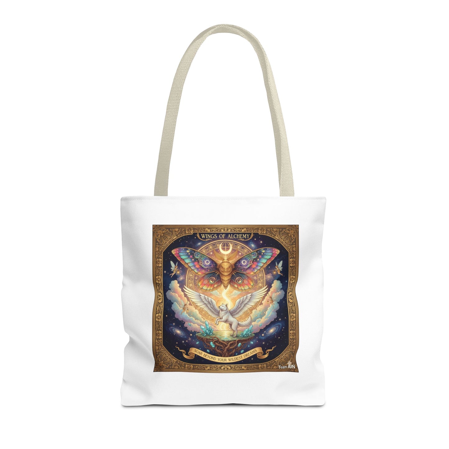 Mystical Butterfly Tote Bag, Bohemian Canvas Bag, Eco-Friendly Shopping Tote, Gypsy Gift, Art Print Bag, Festival Accessory