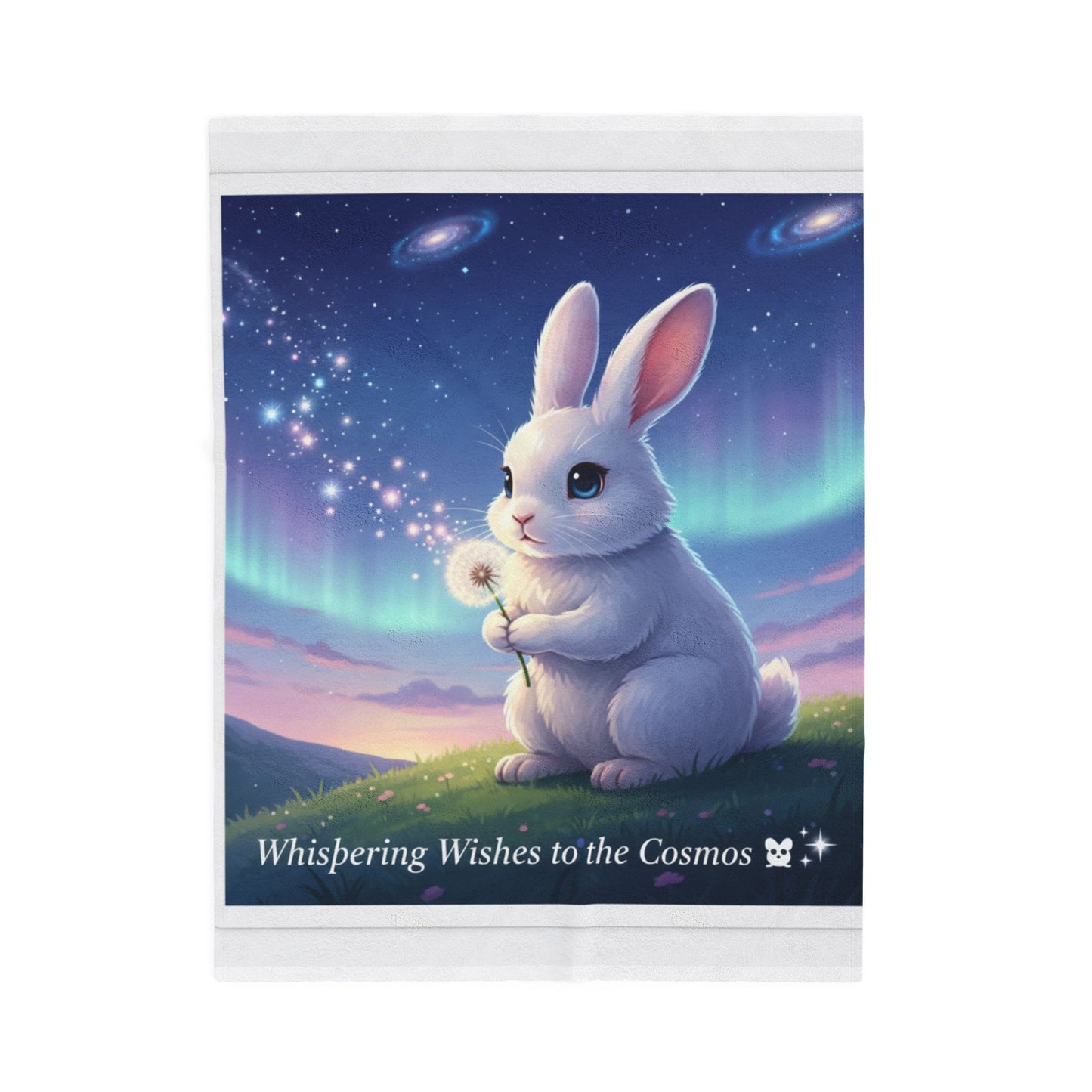 Whispering Wishes Bunny Blanket | Cosmic Dream Throw