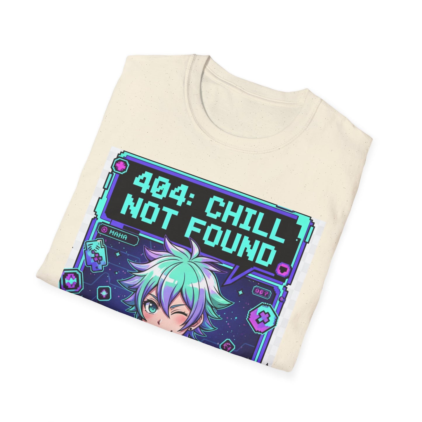 404 Chill Not Found T-Shirt, Gaming Tee for Fans, Casual Wear, Unique Gift for Gamers, Streetwear Style, Cool Graphic Shirt