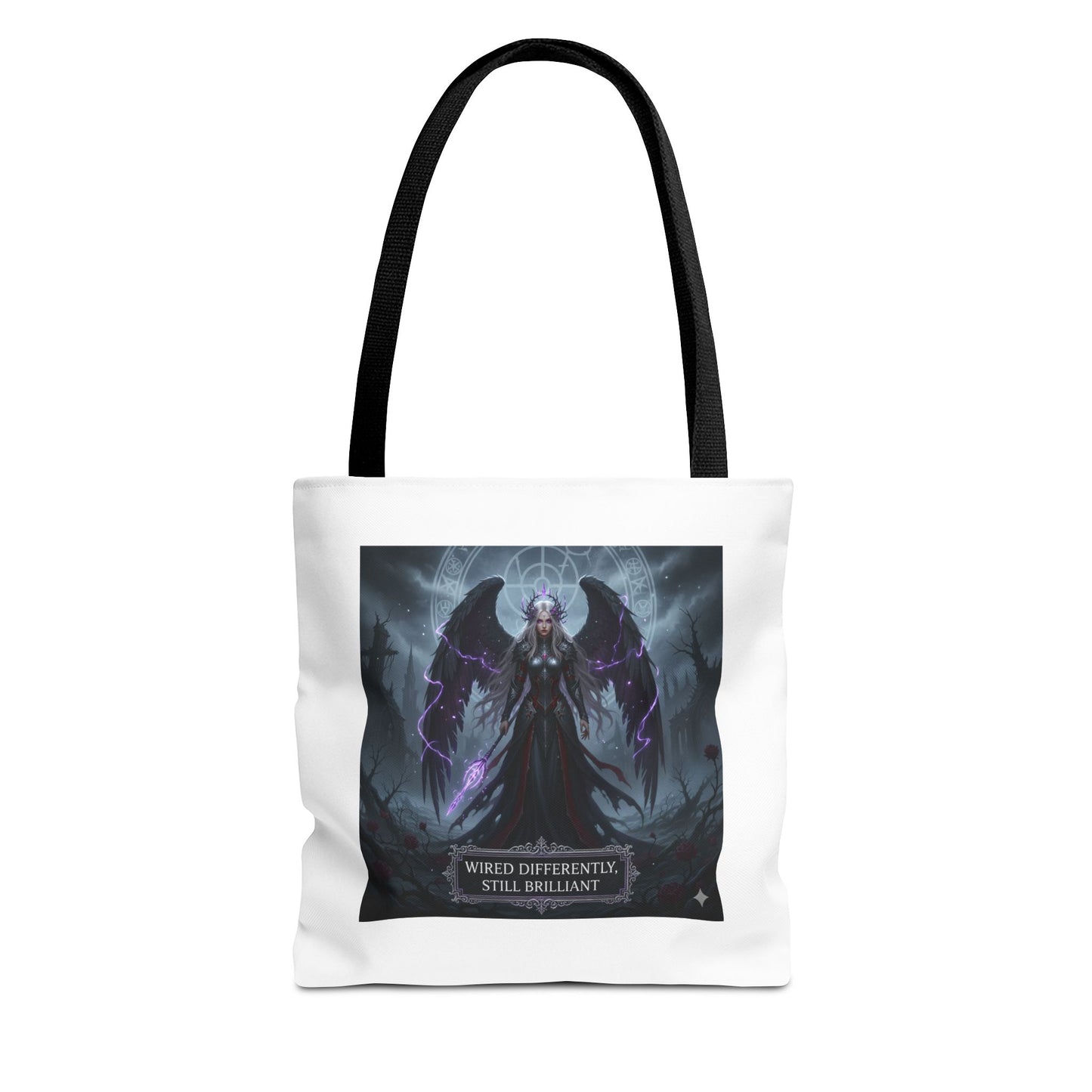 Wired Differently Still Brilliant Gothic Tote Bag | Dark Fantasy Pride